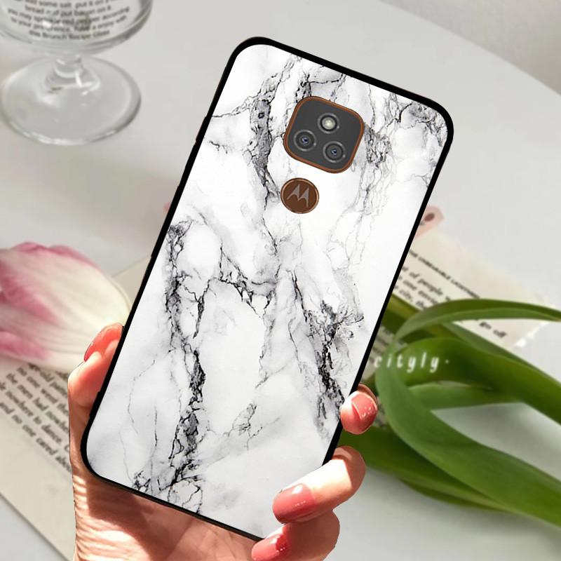 For Motorola Moto E7 Plus Cases E7Plus Cover Soft TPU Silicone Back Cover For Moto E7 E7i Power Case Black Bumper Shells Etui