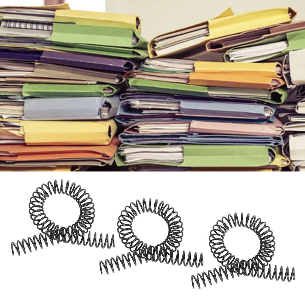 100 Buc. Spire Metalice cu Buclă Simplă 48 de Dinți 4??1 Pas 14.3mm Capacitate 115 Foi Legare Spirală C