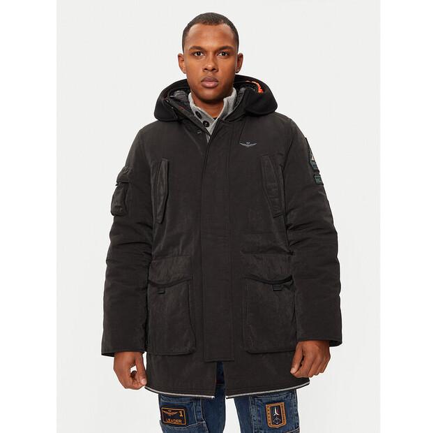 Winter Jacket Aeronautica Militare 242AB2195CT3431, Black, Standard Fit