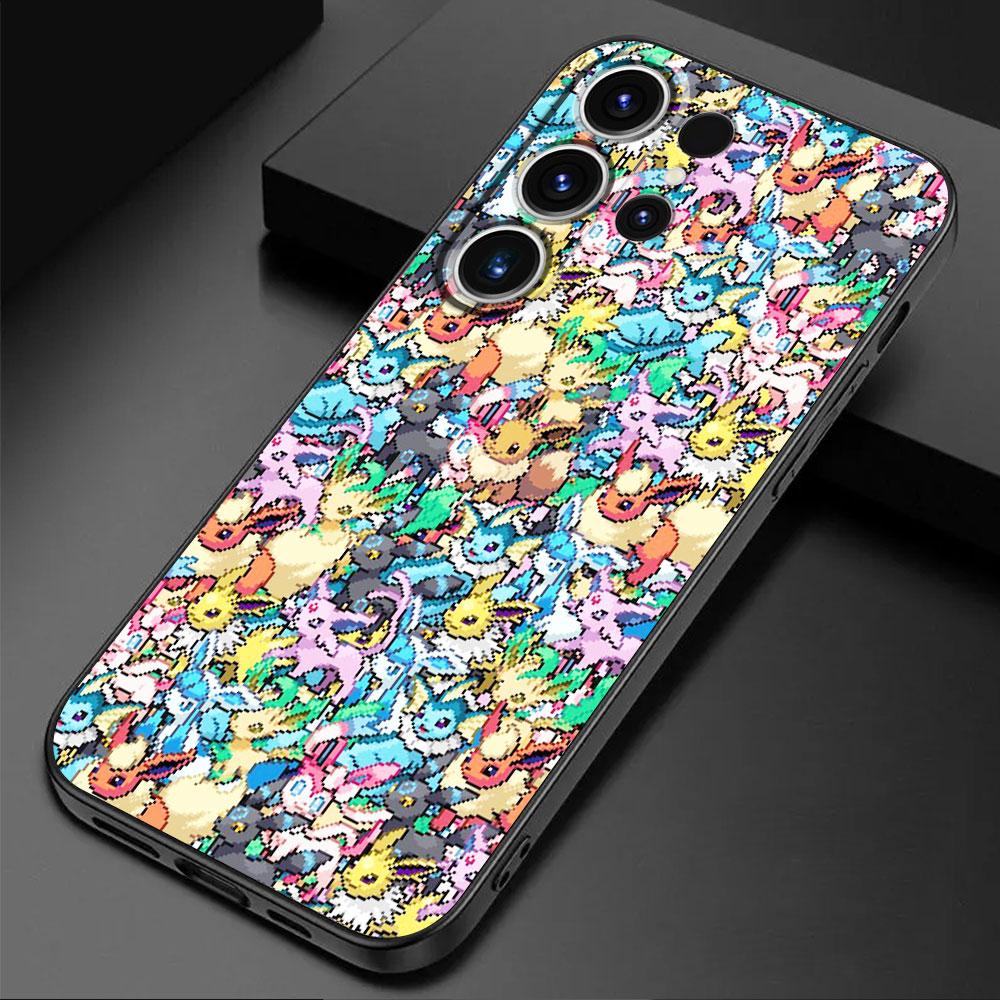 Case For Samsung Galaxy S24 S23 Ultra S22 Plus S20 FE S21 S10 5G Lite S10e S9 S8 Luxury Soft Phone Cover Pikachu Pokemon Cartoon