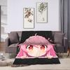 Mirai Nikki Gasai Yuno Flannel Blankets Spring  Warm Throw Blanket for Girls Boys Bedroom Street Trend Bedspread Sofa Bed Cover