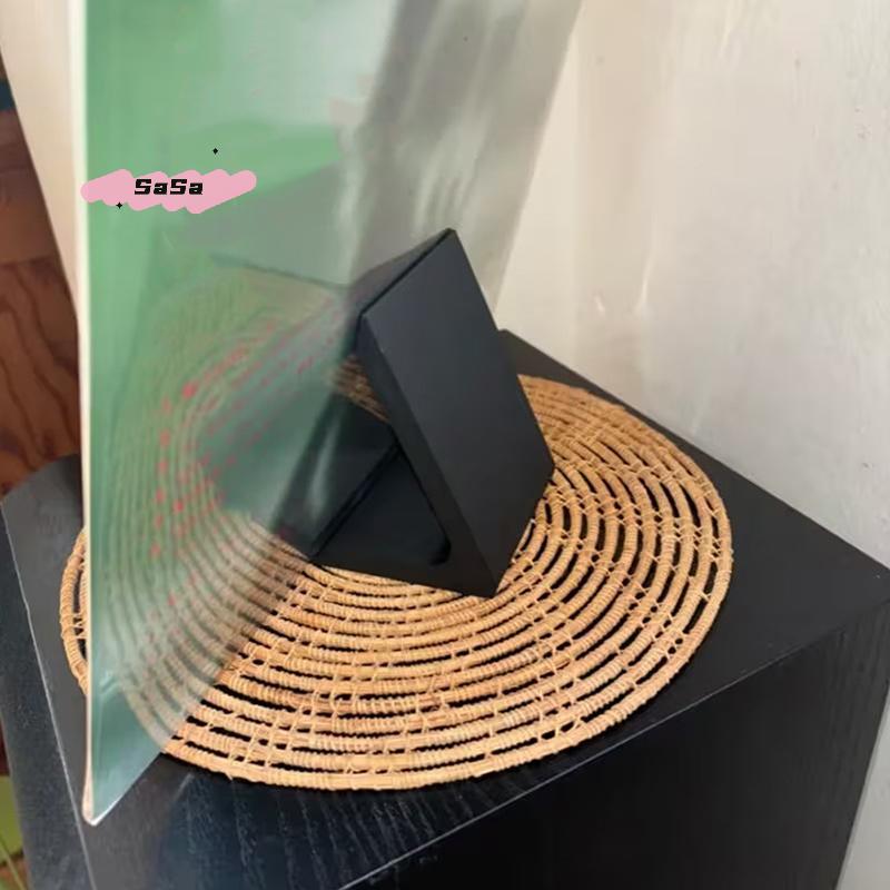 S-Desktop Vinyl Record Stand Record Player Holder Minimalist Display Rack Ideal For Office And Home Living Room Display