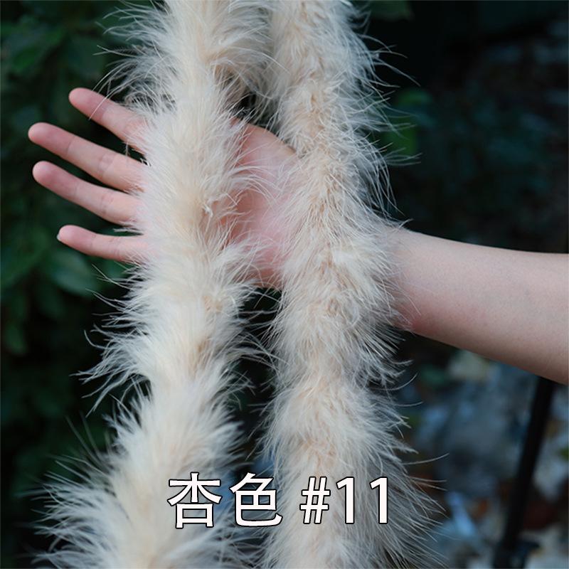 Color Encryption Thickened Feather Strip Diy Turkey Fluff Strip Wedding Decoration Clothing Skirt Accessories