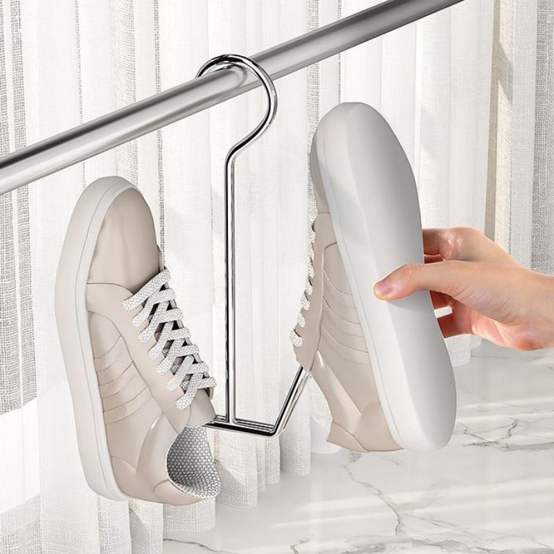 Fashion Shoe Hangers Wall-Mounted Stainless Steel Shoe Hangers Space Saver forHats and Shoes