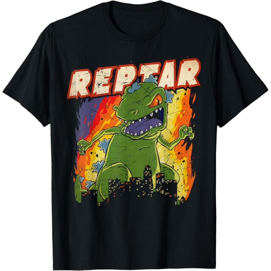 Nickelodeon Rugrats Reptar City Destruction T-Shirt T-Shirt S