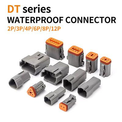 Deutsch DT Waterproof Wire Automotive Connector Kit DT06-2S DT04-2P DT06-3S DT04-3P Sealed Plug
