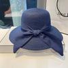 Fashion Sun Protection Summer Sun Hat Breathable Travel Beach Cap Bowknot Casual Bucket Hat for Women