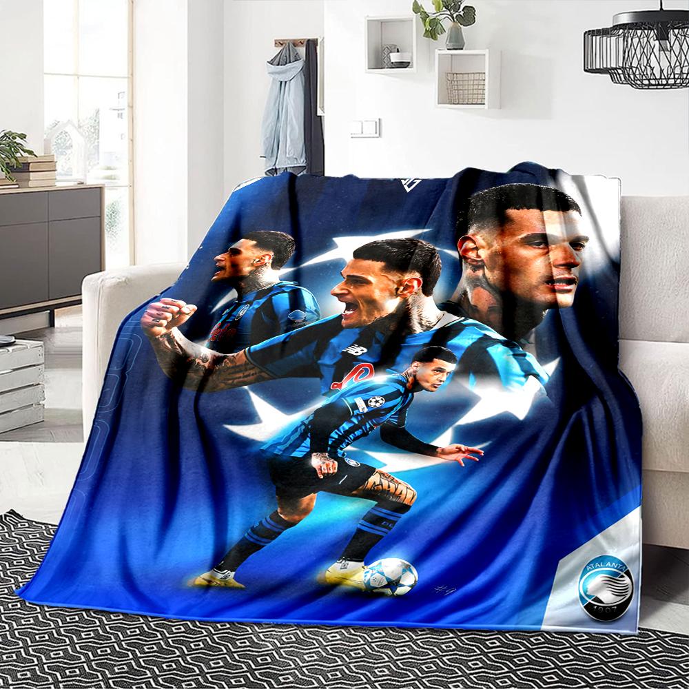 Dynamic Football Team Poster Blankets Flannel Printed Breathable Warm Throw Blanket for Home Office Bedspreads 0708a57
