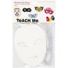 TeACH ME White Thick Card Perforated Patterns. Elastic Included. Ref 95216