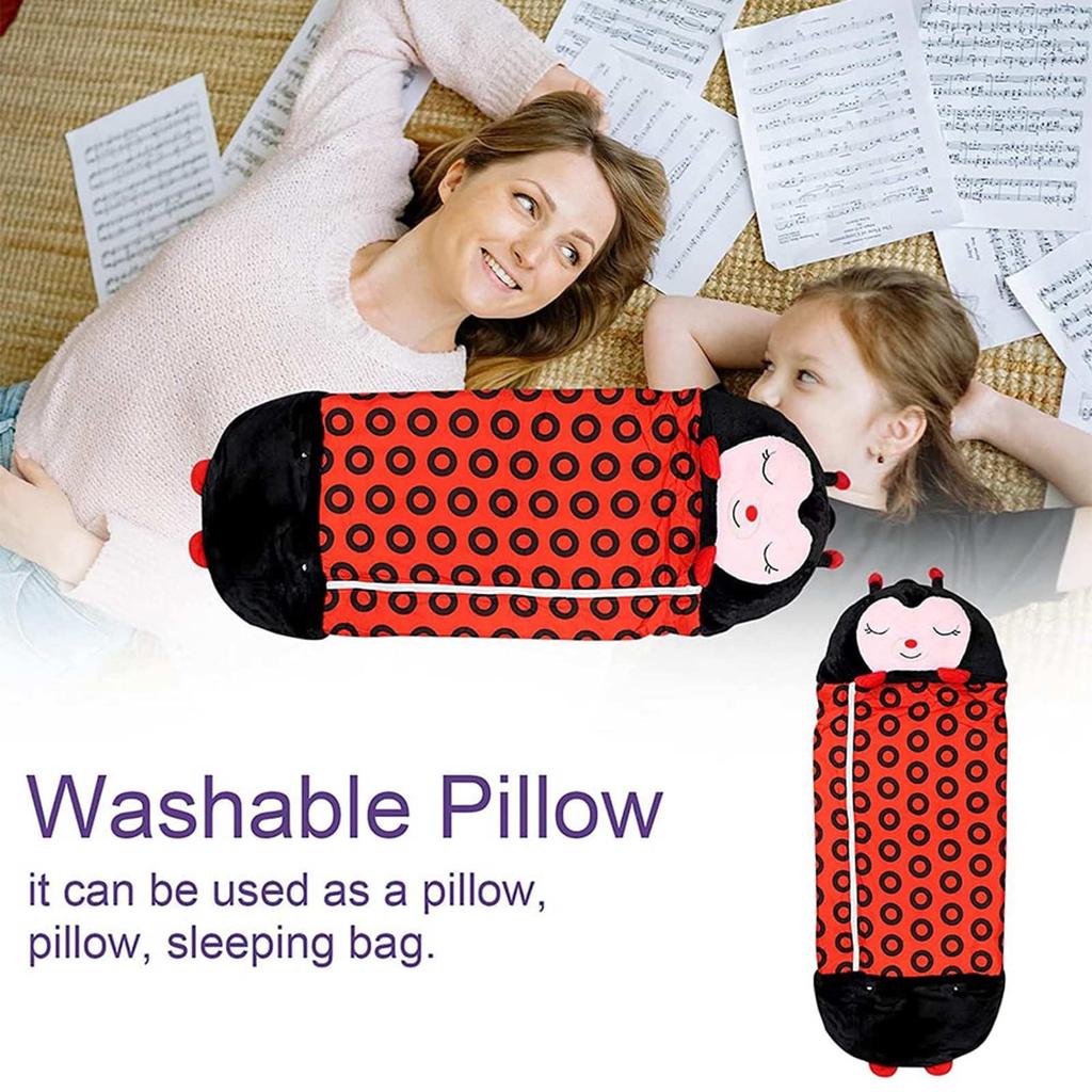 Kids & Sleeping Bag Foldable 2 In 1 Sleeping Bag Soft Comfortable Warm Sleeping Bag For Kids