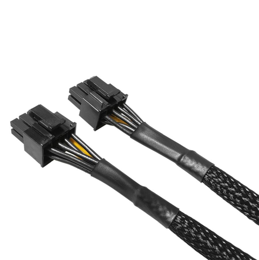 10Pcs 22cm GPU PCIE 8 Pin Female To Dual 2X 8 (6+2) Pin Male Power Adapter Cable