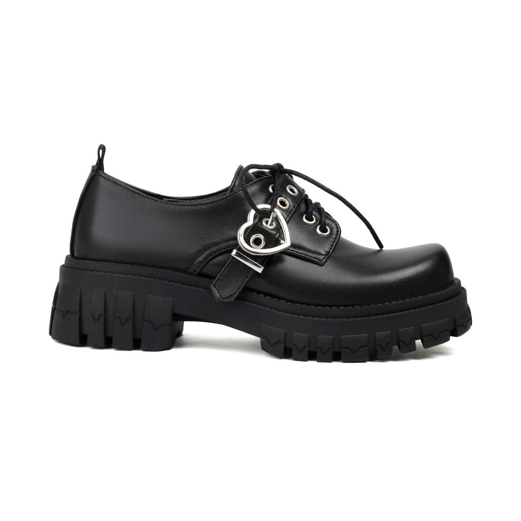 Spring New Platform Small Leather Shoes New British Style One-word Buckle Mary Jane Muffin and Jk Uniform Shoes Women