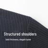 SHANSHAN Men's Lyocell Textured Knit Polo Shirt