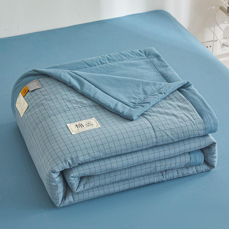 MUJI-Style Xinjiang Cotton Summer Cooling Quilt - Machine Washable & Lightweight