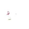 Flamingo Resin Bird Sculpture Modern Art Figurine with Metal Stand for Garden Pond Flowerbed And
