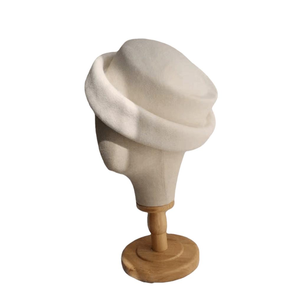 Adjustable Top Hat for Women 100% Wool Millinery Berets Trendy Wool Cap  for Party