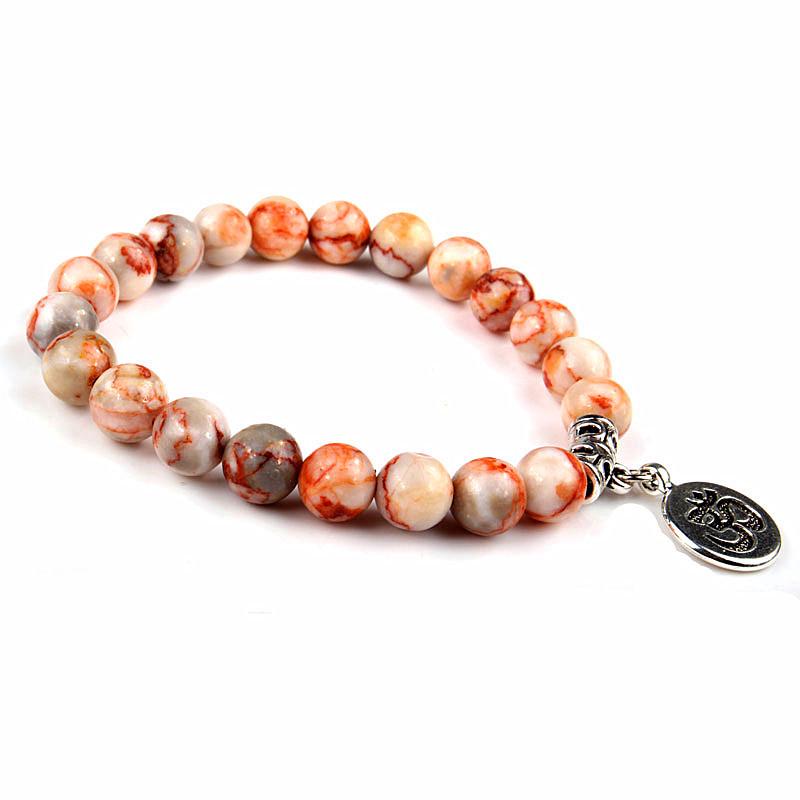 European American Cross-Border Yoga Bracelet: Volcanic Stone, Sea Wave, Starfish, Lotus Pendant