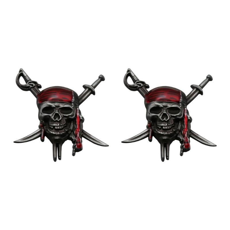 Customizable 3D Skull Car Decal High Quality Metal Sticker for Vehicle Exterior Long Lasting Adhesive Decorative Sticker