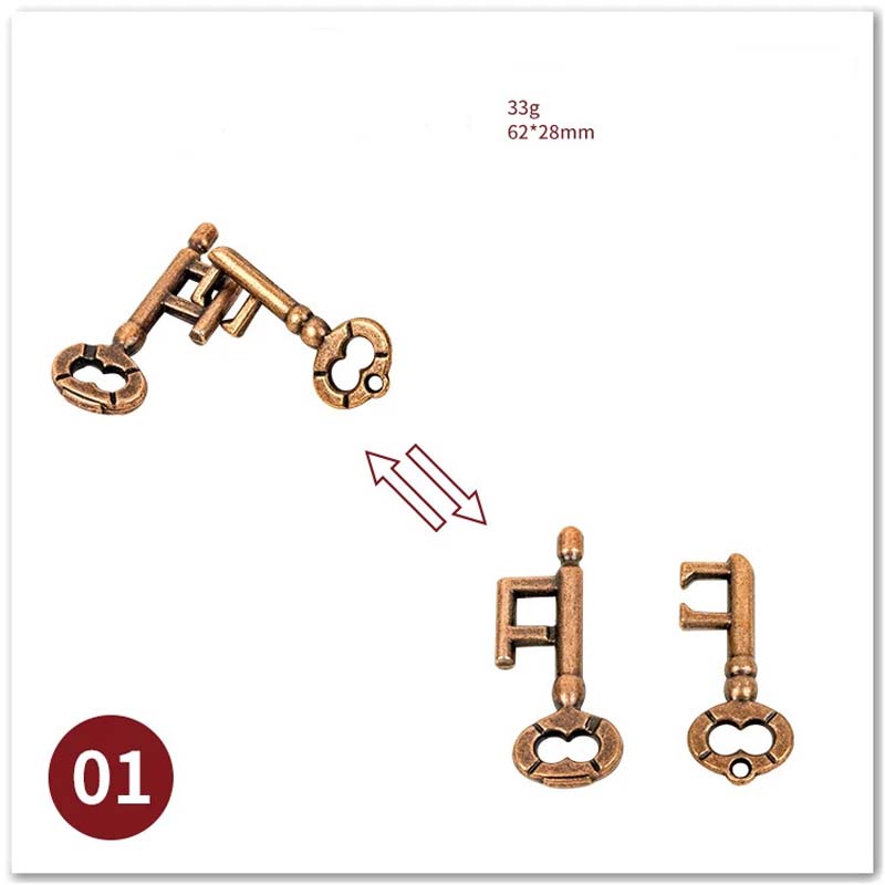 Metal 3D Jigsaw Puzzle Solving Toys Puzzle Unlocking Ring Buckle Children Adult Puzzle Games Leisure Puzzle Games