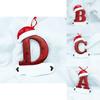 Beautifully Handpainted Crafted Resin Christmas Ornaments With 26 Alphabet Letters A To Z For Decor Stylish
