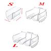 Clear Refrigerator Wine and Water Bottle Holder,  Stackable Plastic Wine Rack Storage Organizer for Fridge, Cabinet, Pantry
