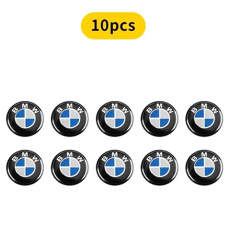 Für BMW 5 Stück Metall Auto Schlüssel Emblem Aufkleber Zubehör Für BMW F07 F34 F10 F20 F48 F39 F30 F25 F26 F15 F16 F22 F32 E90 E92 E70 E7