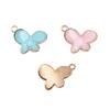 Enamel Charms Multi Color Butterfly Pendants For Floral Themed Jewelry