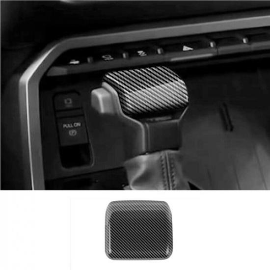 Carbon fiber look Gear Shift Knob Cover Trim 1pcs For Toyota Tundra -2024