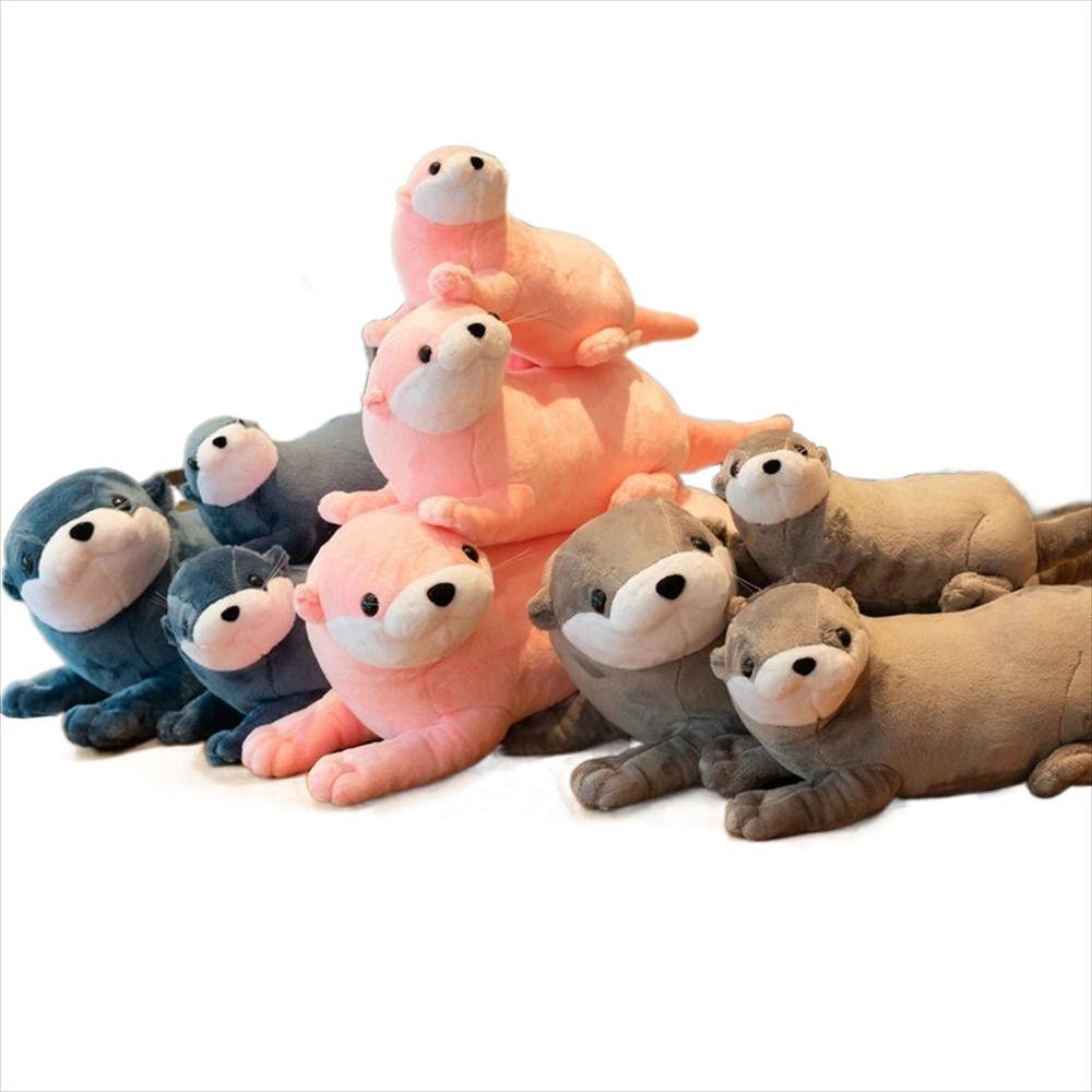 Otter Stuffed Doll Sloth Pillow 40cm 60cm Plush Toy Reallife Otter Stuffed Animal Otter Plush Toy