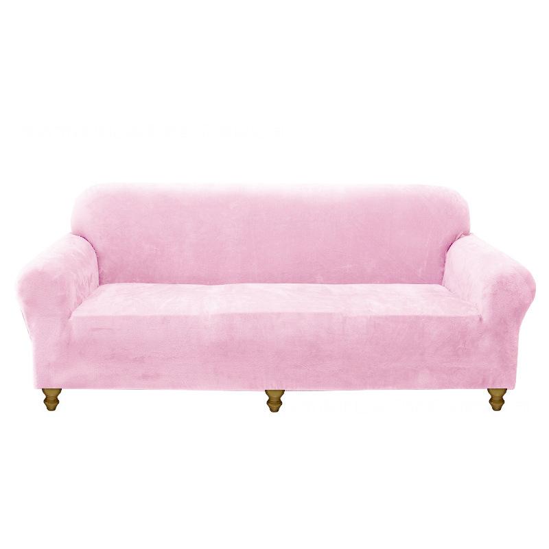Autumn and Winter Plush Stretch Tight Bag Full Covered Slipcover Fabric Solid Color Sofa Covers Sofa Cushion