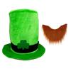 Multifunctional Parties and Event Comfortable Patricks Day Tops Hat and Beard Set Fashion Accessory Party Supplies