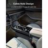 Universal Fit Premium Leather Car Seat Gap Filler Organizer, Center Console Organizer With Card Slots For Car Suv Truck (Black, 2 Pack)
