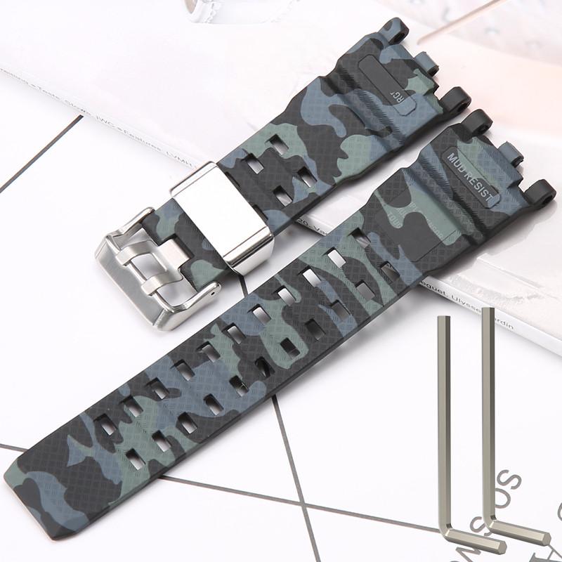 Silicone Strap for Casio GWG-2000 GWG-2040 Men's TPU Sports Waterproof Watch Accessories Wristband Bracelet