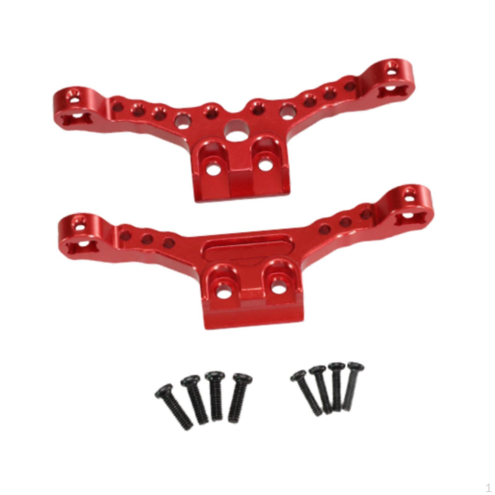 

Shock Absorber Brackets 1/18 Front and Rear RC Parts Aluminum Alloy Metal Mounts with Screw for 1:18 срібний