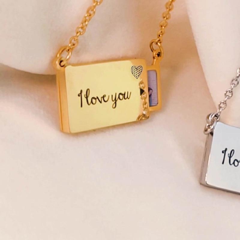 Sublimation Necklace Storage Drawer Necklace Unique Style Chain Necklace Pendant Necklace Alloy Material for Daily Party