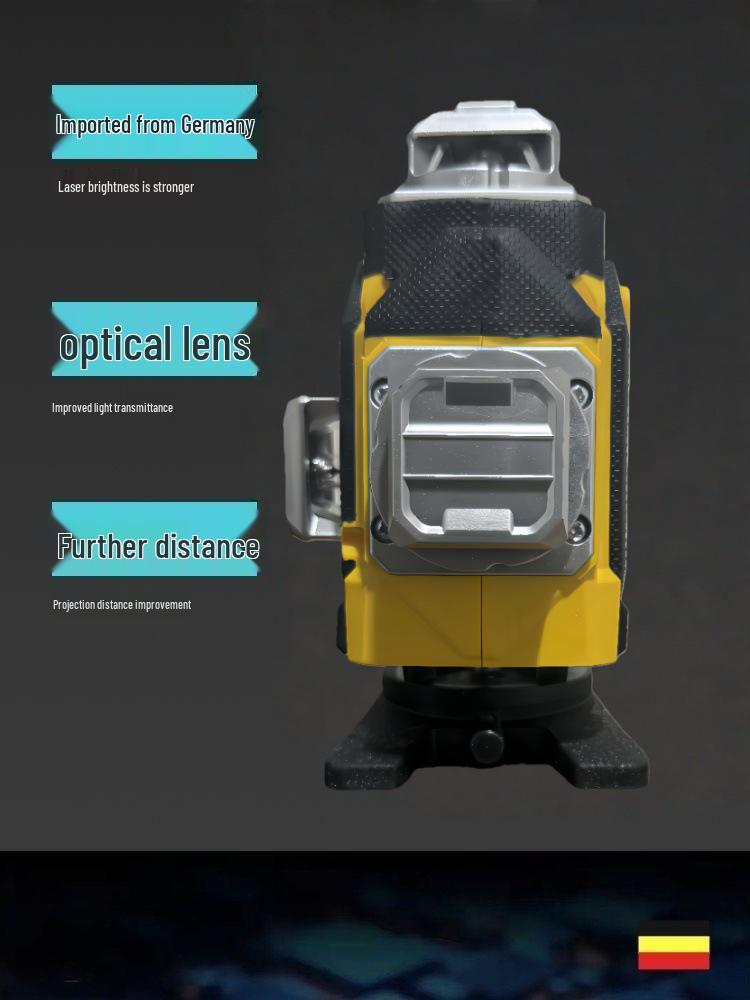 Wysokoprecyzyjny zielony niwelator laserowy 12/16-liniowy z automatycznym poziomowaniem
