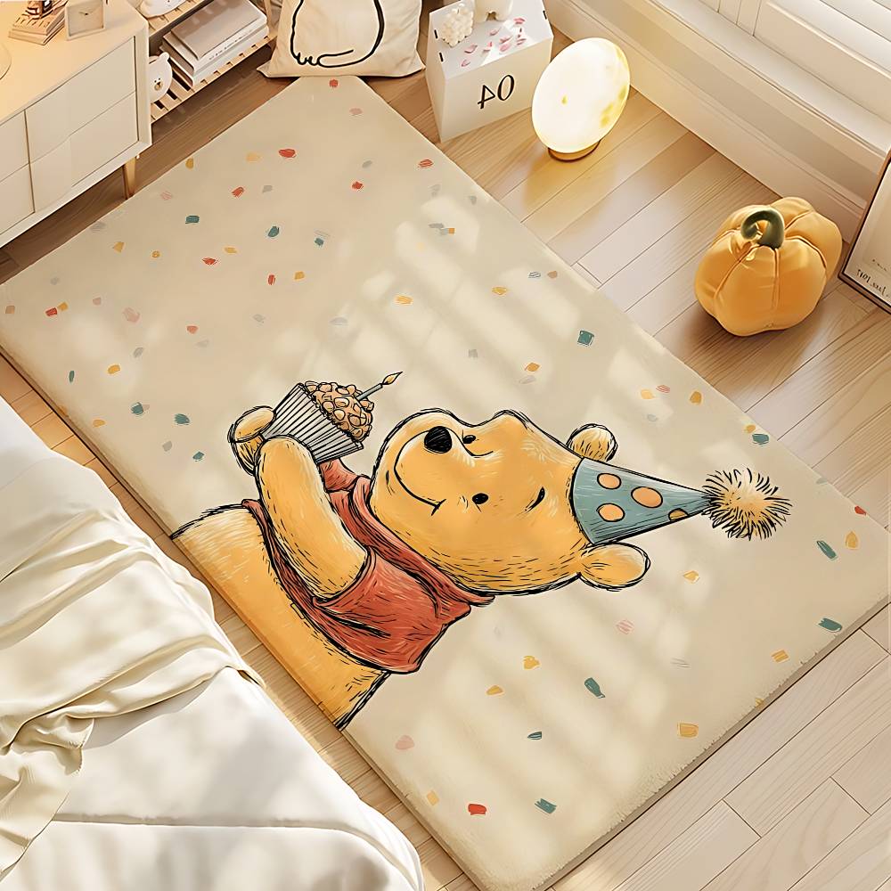 Cute W-Winnie The P-Pooh-S Kawaii Carpet Bathroom Anti-slip Mat Door Mat Home Decoration Mat Entrance Door Mat Scratch-resistant