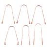 Pure Brass U-Shaped Tongue Scraper and Cleaner for Bad Breath and Thick Coating