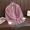 Jacquard Retro Ethnic Style Human Cotton Cashew Shawl Spring And Autumn Fringed Long Decorative Scarf