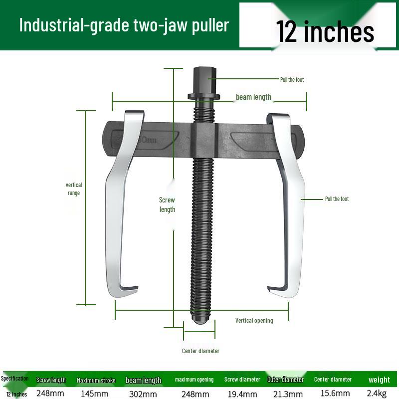 Multifunctional Two-Jaw Bearing Puller and Remover Tool