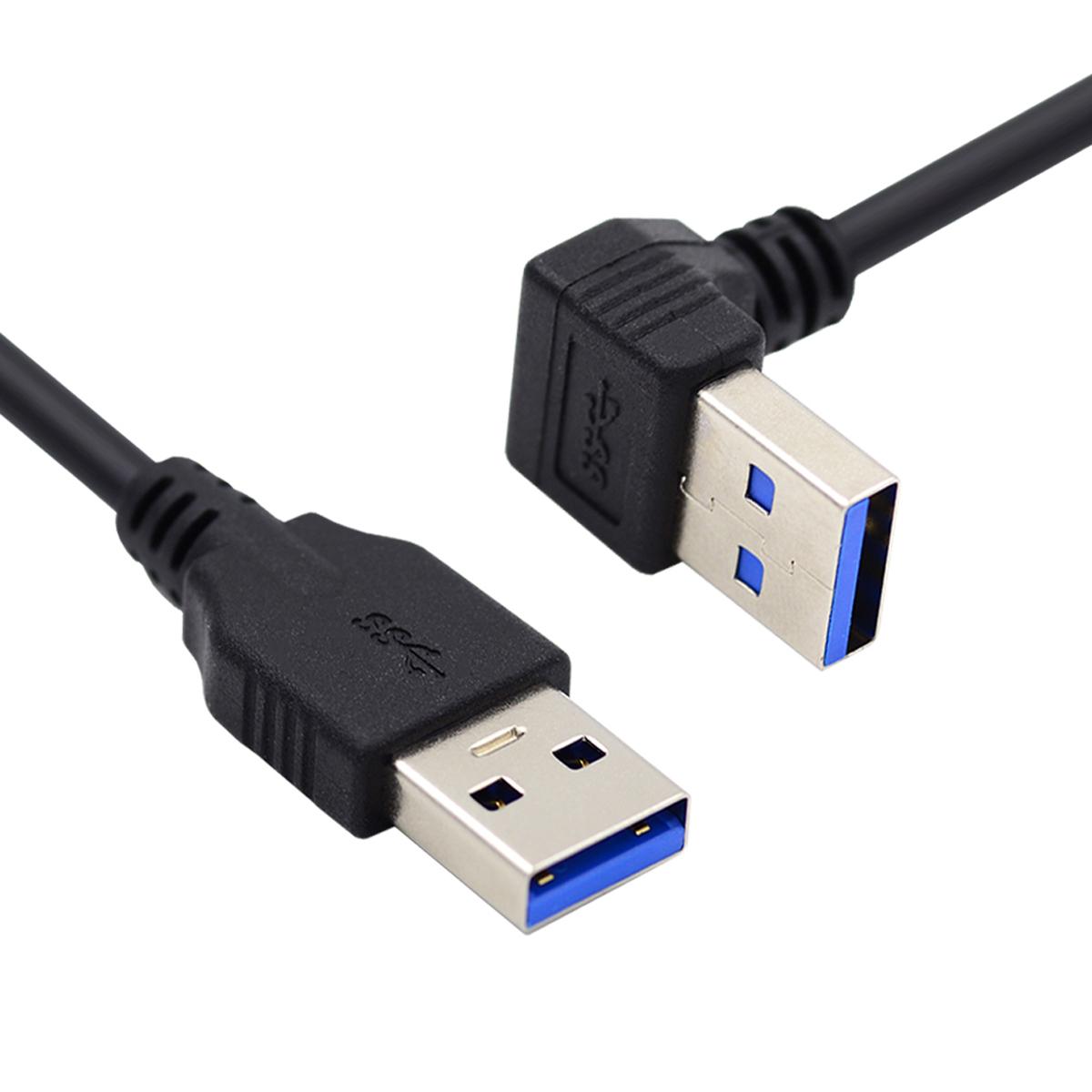 

U3-069-UP 40см 5 Гбіт/с Кабель Кутовий USB 3.0 Тип-A Тато до Прямий 3.0 Тип-A Тато Кабель для передачі даних As Shown A