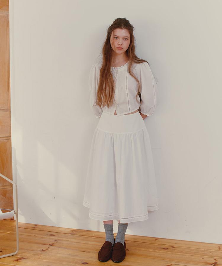 Seuleoum Simone Shirring Skirt