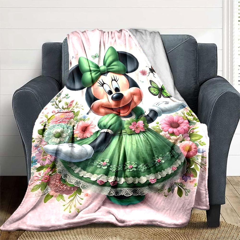 1pc Flower__butterfly Blanket Lightweight Flannel Throw for Sofa Bed Travel Camping Livingroom Office Couch Chair