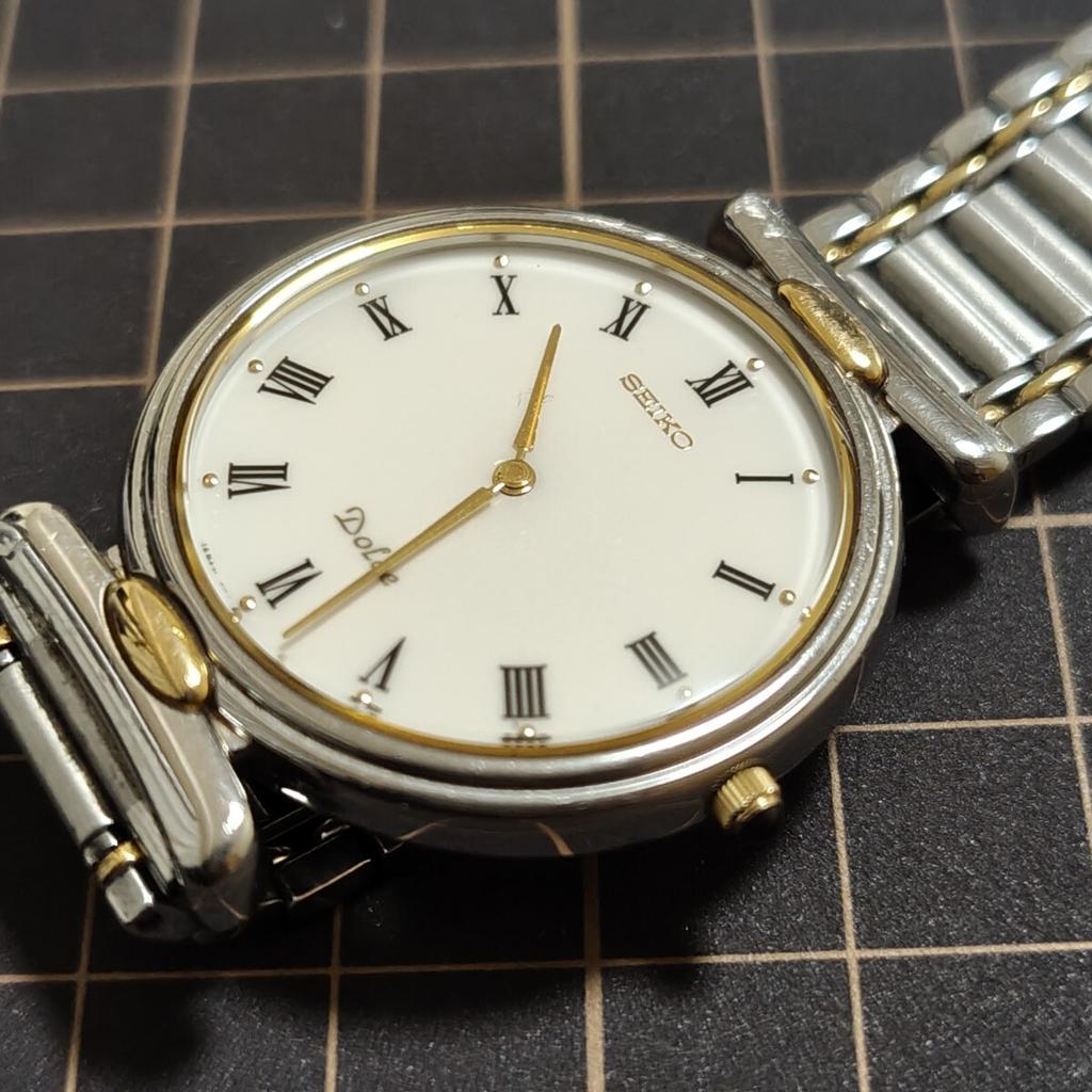 SEIKO Dolce Roman Numeral Quartz Watch Management K26e [Working Condition] (New Battery)