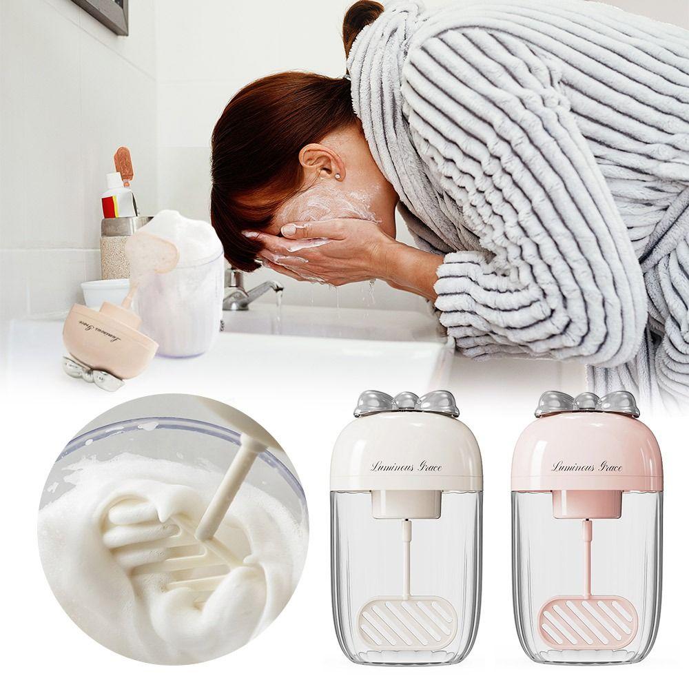 

Large Capacity Washing Face Foamer Machine Waterproof Electric Aerator for Women бежевий