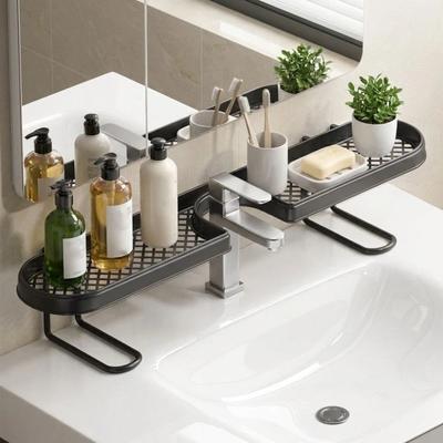 Water Drainage Faucet Storage Shelf U-shaped Tap Drainage Holder Bathroom Counter Organizer  Sink