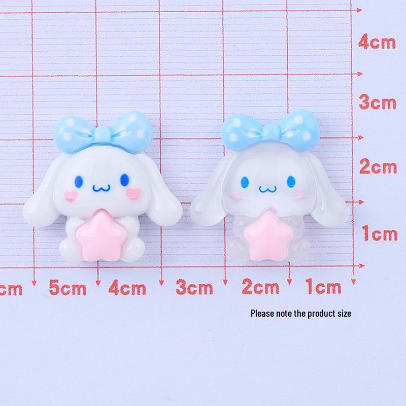 Cartoon DIY Resin Accessories: Small Animal Cream Glue Charms for Crocs Solid Color
