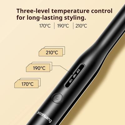 Professional 25W Hair Straightener and Curler Dual Use Narrow Plate Fast Heating with Negative Ion for Men Short Hair Styling