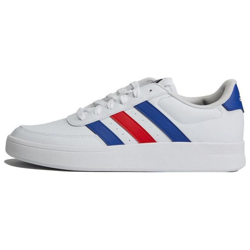 

Adidas Breaknet 2.0 Synthetic Leather Slip Resistant Durable Breathable Low Top Skate Shoes Men Sneakers White Red Blue HP9424 44⅔