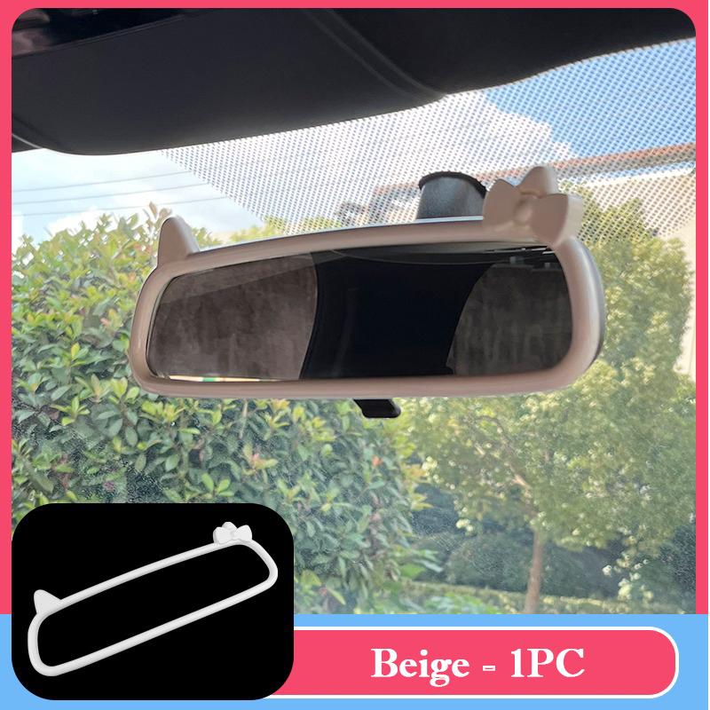 For BYD Seagull Dolphin Mini Surf Car Interior Rearview Mirror Cover Protective Frame Cute Interior Decor Sticker Accessories